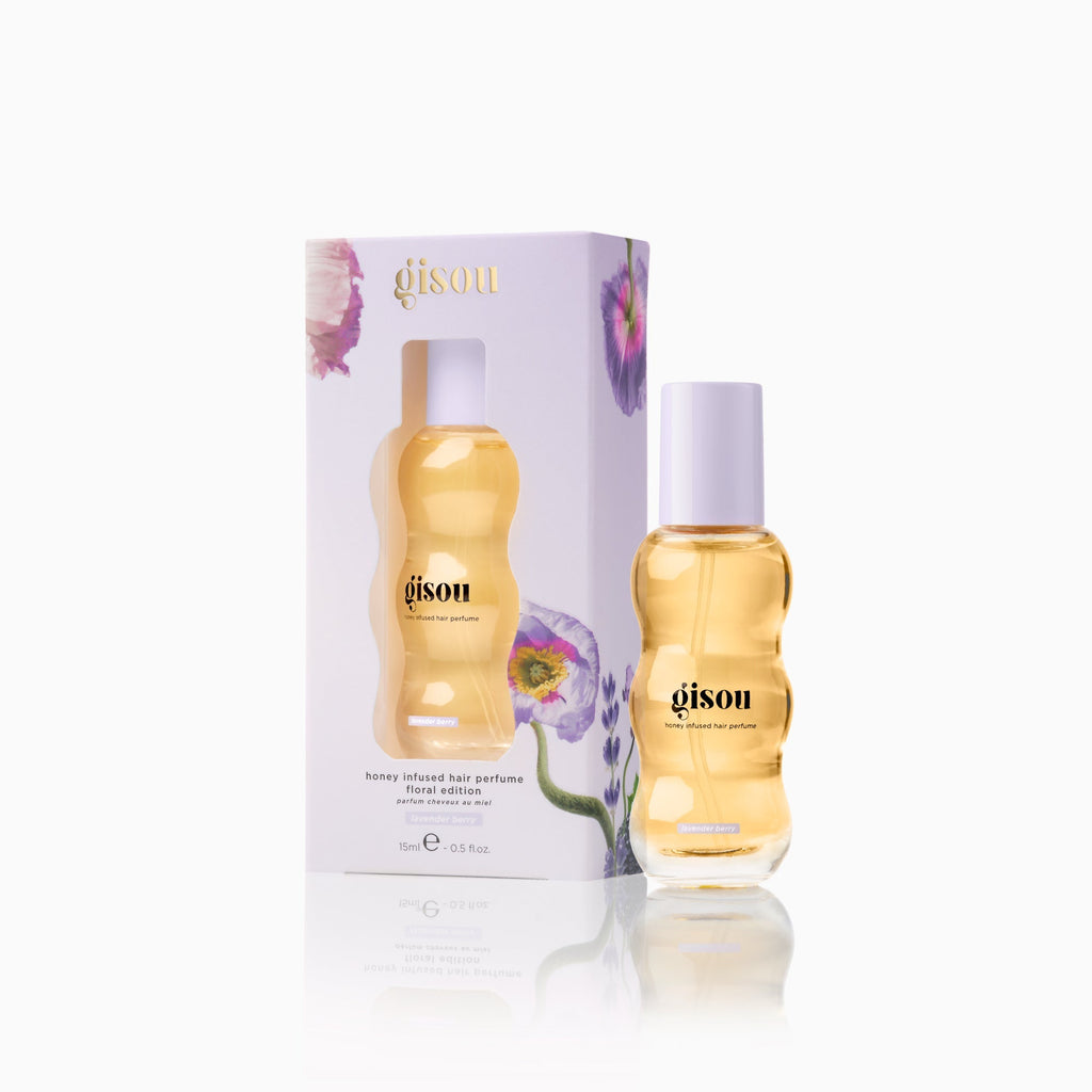 Mini 15ml hair perfume bottle and its outer packaging.