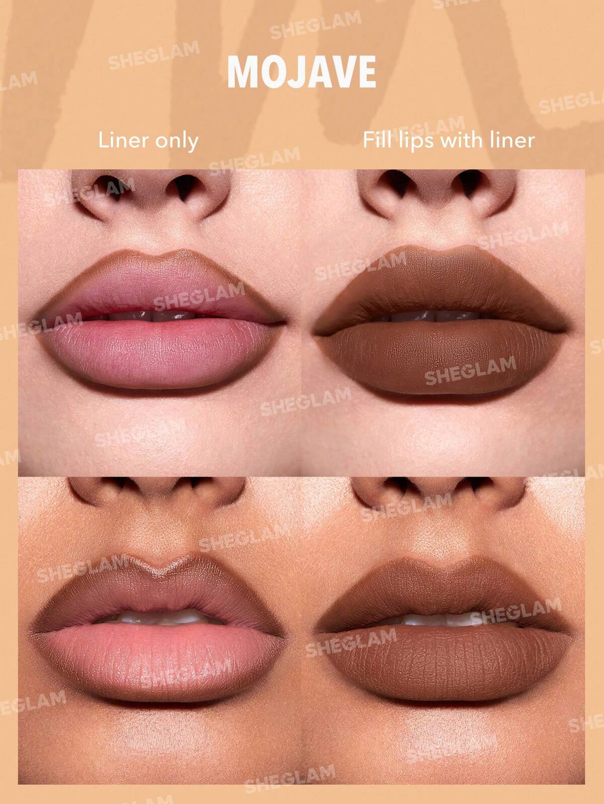 Sheglam So Lippy Lip Liner Set-Espresso Kisses