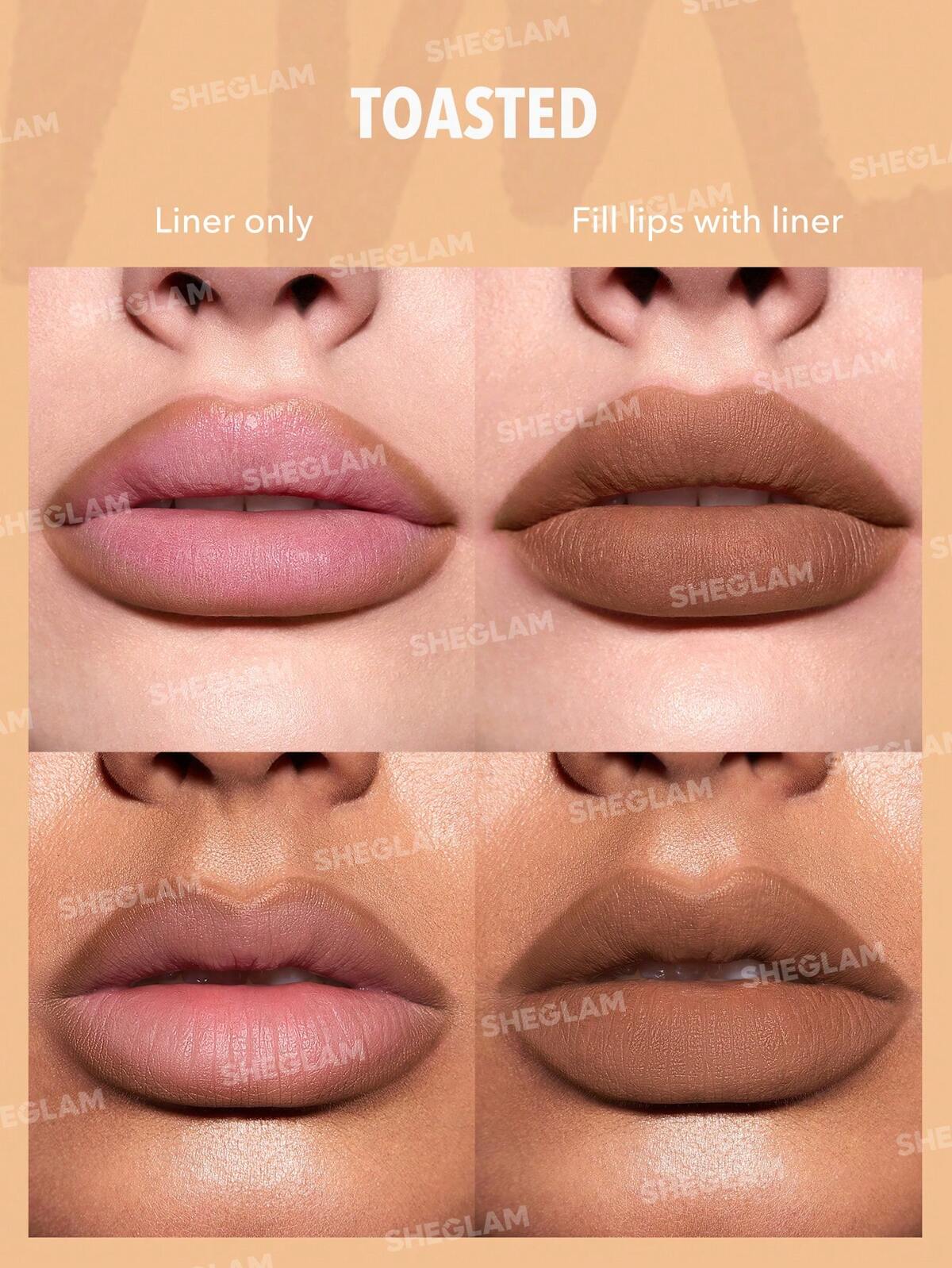 Sheglam So Lippy Lip Liner Set-Espresso Kisses