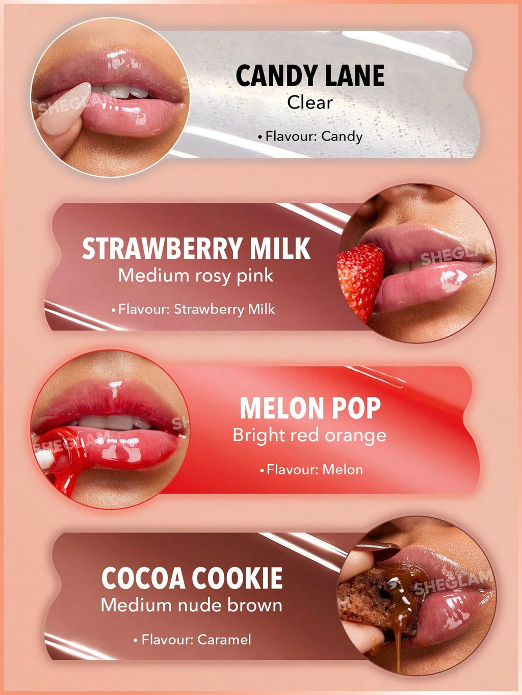 Sheglam crystal glaze moisturising lip care 10ml