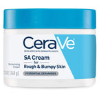 CeraVe SA Moisturizing Cream, Exfoliates and Softens Rough Skin, 12oz | Skin Care, Smooths Rough Skin with Salicylic Acid, Lactic Acid, Hyaluronic Acid, Niacinamide Fragrance-Free & Allergy Tested