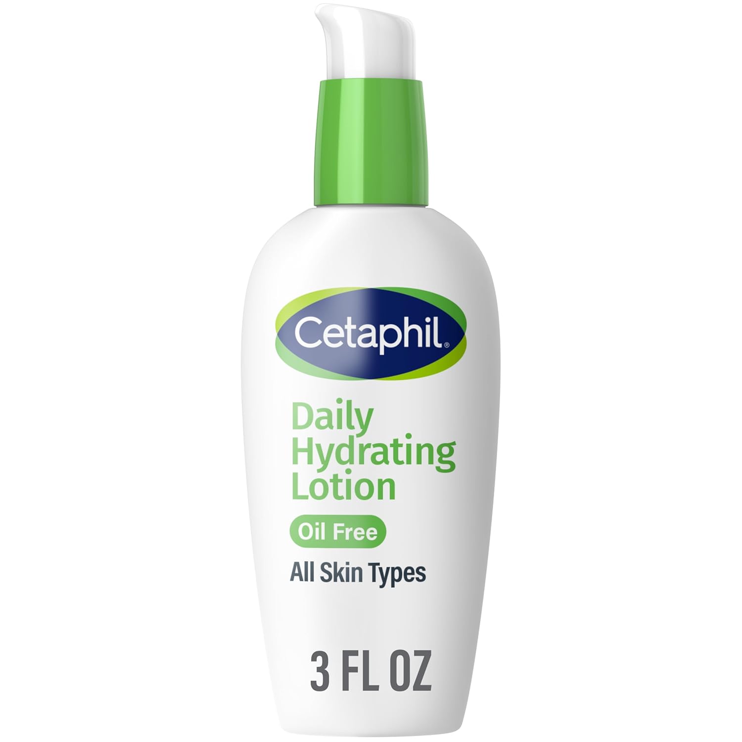 Cetaphil Daily Hydrating Face Lotion, Hyaluronic Acid, 3oz | 24-Hour Hydration, Fragrance-Free, Non-Comedogenic, Hyaluronic Acid, Daily Face Moisturizer For Combination Skin