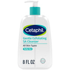 Cetaphil SA Gentle Exfoliating Face Wash, Salicylic Acid Cleanser, 8 fl oz | Foaming Face Wash, Salicylic Acid, Acne-Prone And Sensitive Skin, All Skin Types, Dermatologist Recommended, 8 Fl Oz Pump