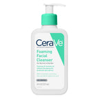 CeraVe Foaming Facial Cleanser, Face Wash for Oily Skin, 8fl oz | Skin Care with Hyaluronic Acid & Niacinamide, Makeup Remover, Daily Face Wash For Men & Women, Fragrance Free, Oil Control