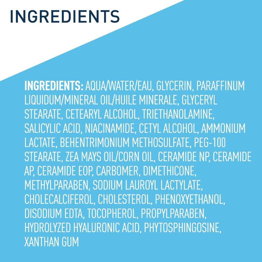 CeraVe SA Moisturizing Cream, Exfoliates and Softens Rough Skin, 12oz | Skin Care, Smooths Rough Skin with Salicylic Acid, Lactic Acid, Hyaluronic Acid, Niacinamide Fragrance-Free & Allergy Tested