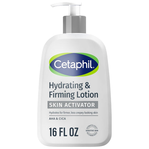 Cetaphil Skin Activator Firming Body Lotion, AHA & CICA, 16 Fl Oz | Anti-Aging Moisturizer For Dry, Sagging Skin, Mandelic Acid AHA + Centella Asiatica CICA, Firms And Hydrates Mature Skin