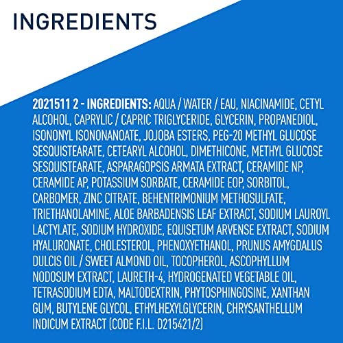 CeraVe Eye Repair Cream, Under Eye Cream for Puffiness and Bags, 0.5oz | Skin Care, Eye Cream, Hyaluronic Acid, Niacinamide, Marine Botanical Complex, Oil Free, Ophthalmologist Tested, Daily Use