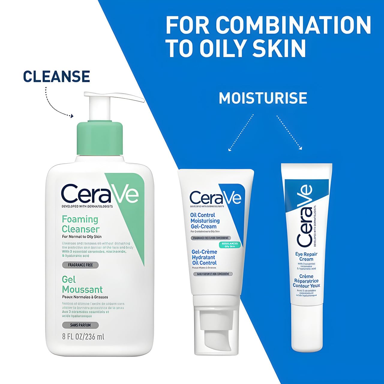 CeraVe Oil Control Gel-Cream, Niacinamide Face Moisturizer, Oily Skin 1.7oz | Lightweight Hyaluronic Acid Gel Cream Skin Care Formula Uses Oil Absorbing Technology To Deliver A Daily Matte Finish