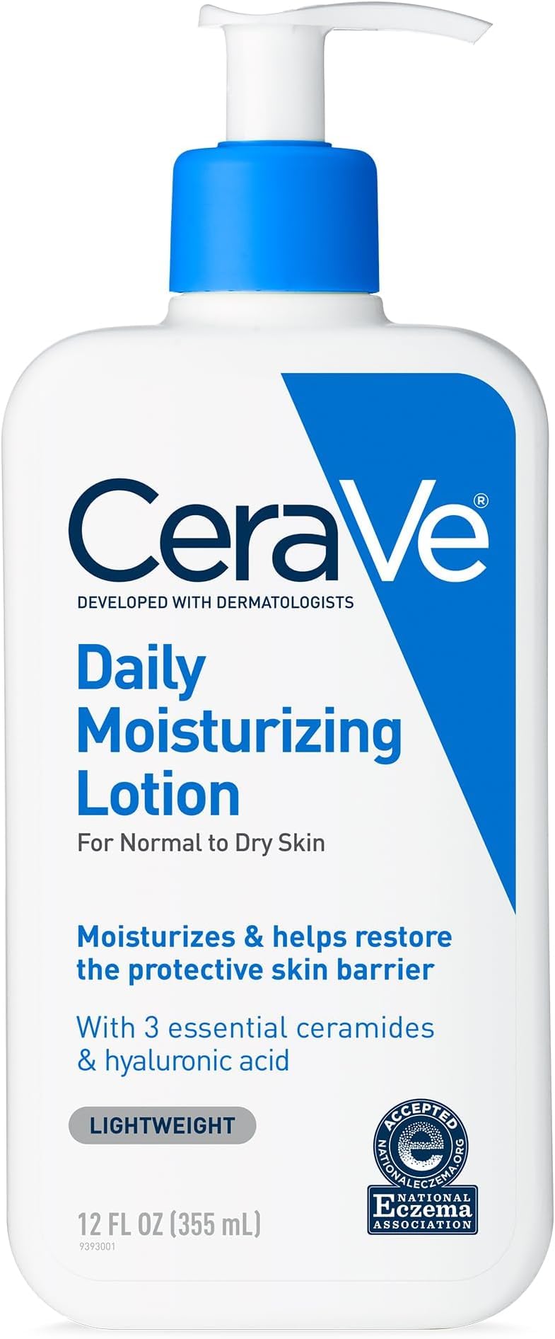 CeraVe Daily Moisturizing Lotion, Face and Body Lotion, Skin care, 19oz | Hyaluronic Acid, Lotion For Dry Skin, Skin Barrier Repair, Ceramide Moisturizer, For Men and Women, Fragrance Free, Oil-Free