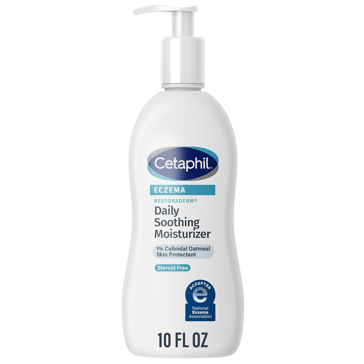 Cetaphil Restoraderm Eczema Moisturizer Colloidal Oatmeal Lotion 16 oz | Steroid-free eczema relief, 48-hour hydration, 1% colloidal oatmeal, fewer flare-ups, doctor recommended, sensitive skin