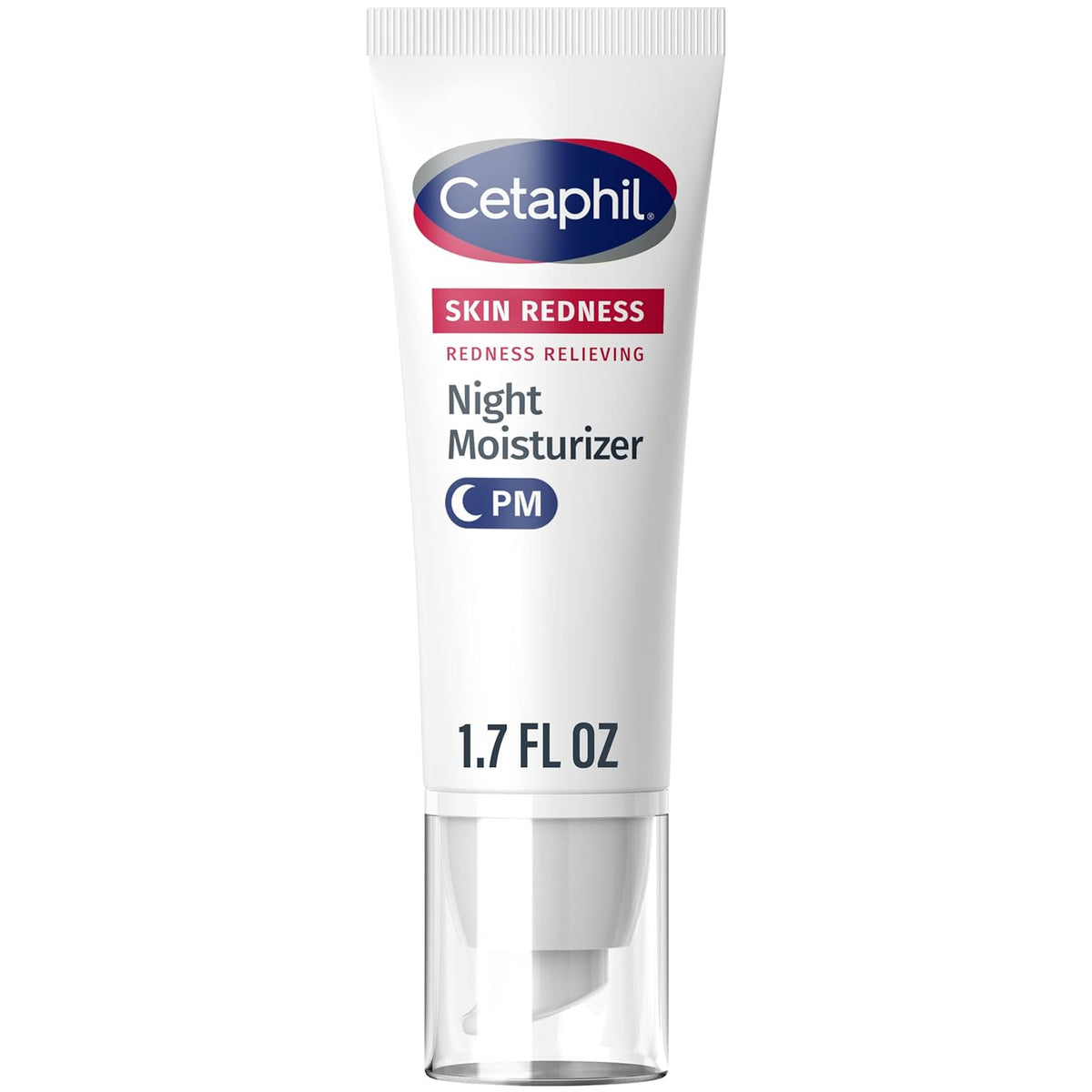 Cetaphil Redness Relieving Night Cream Face Moisturizer, 1.7oz | Fragrance Free, Hypoallergenic, Soothes Dry Redness-Prone Skin Overnight, Sensitive Skin Safe, Dermatologist Recommended