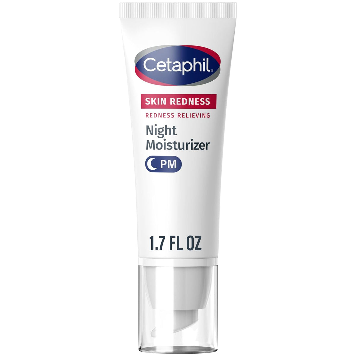 Cetaphil Redness Relieving Night Cream Face Moisturizer, 1.7oz | Fragrance Free, Hypoallergenic, Soothes Dry Redness-Prone Skin Overnight, Sensitive Skin Safe, Dermatologist Recommended