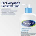 Cetaphil Gentle Skin Cleanser, Hydrating Face Wash, Sensitive Skin, 20 oz | Soap-Free, Non-Foaming, Moisturizes While Cleansing, Sensitive And Dry To Normal Skin, Dermatologist Recommended, Large Size