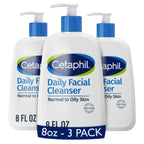 Cetaphil Daily Facial Cleanser Sensitive & Oily Skin, 20 oz | Gentle foaming face wash, soap-free, hypoallergenic, combination to oily skin, dermatologist recommended, daily skincare