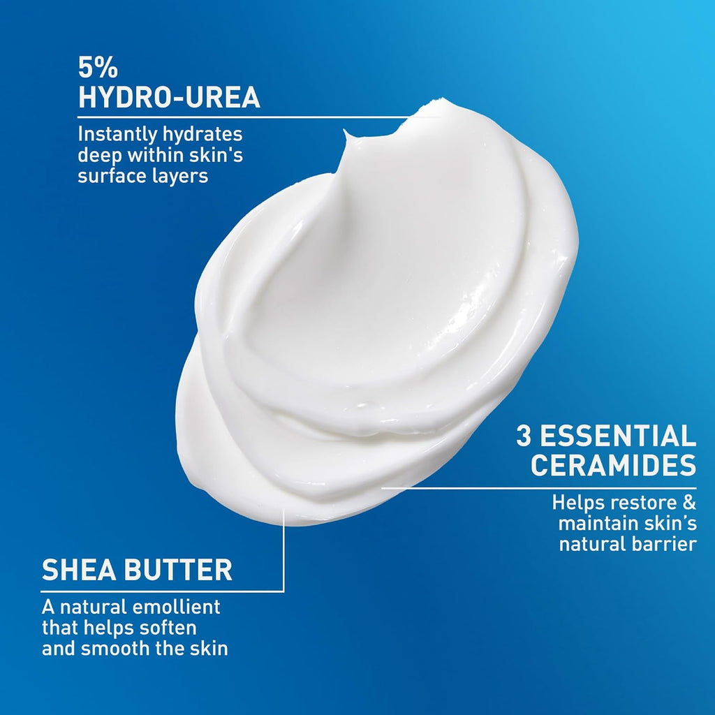 CeraVe Intensive Moisturizing Cream with Shea Butter for Dry Skin, 19oz | Skin Care, Instant Hydration, Body Care, Skin Barrier Repair, Body Cream, Fragrance Free, Extremely Dry Skin