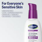 Cetaphil DermaControl Oil Absorbing Moisturizer, SPF 30, Oily Skin, 4 Fl Oz | Fragrance-Free Daily Face Moisturizer With Sunscreen, Reduces Shine, Hydrates Sensitive Oily Skin, Dermatologist Recommended