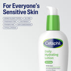 Cetaphil Daily Hydrating Face Lotion, Hyaluronic Acid, 3oz | 24-Hour Hydration, Fragrance-Free, Non-Comedogenic, Hyaluronic Acid, Daily Face Moisturizer For Combination Skin