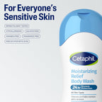 Cetaphil Moisturizing Body Wash, Sensitive Skin, Fragrance Free, 16.9 fl oz | Hydrating Body Wash for Women and Men, Fragrance-Free, Dermatologist Recommended, Soothes Dry, Sensitive Skin