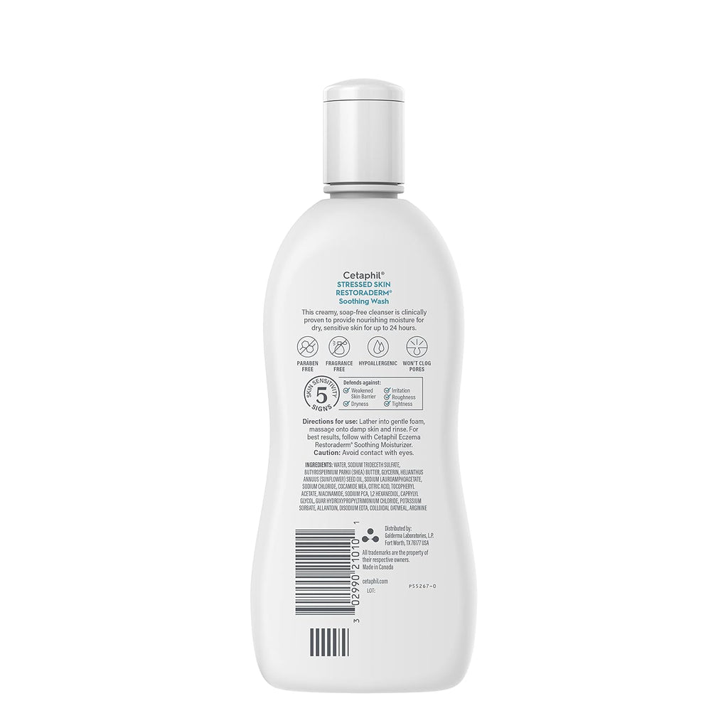 Cetaphil Restoraderm Eczema Body Wash, Soothing, Hypoallergenic, 10oz, 3ct | Hypoallergenic, Soap & Paraben Free, Soothes Dry Itchy Sensitive Skin, Dermatologist Recommended, NEA Endorsed, 3-Pack Value