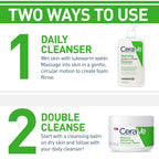 CeraVe Hydrating Cream To Foam Cleanser, Face Wash for Dry Skin, 19oz | Skin Care with Hyaluronic Acid, Makeup Remover, Facial Cleanser, Fragrance-Free, Non-Comedogenic, For Normal To Dry Skin