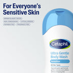 Cetaphil Ultra Gentle Refreshing Body Wash, Hypoallergenic, 16.9oz, 3ct | 3-Pack Value, Fragrance Free, Paraben Free, Hypoallergenic, Aloe Vera, Vitamin B5, Dry To Normal Skin, Dermatologist Tested