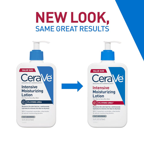 CeraVe Intensive Moisturizing Lotion, Shea Butter Body Lotion, 16oz | Skin Care, Relieves Signs Of Dry Skin with Hydro-Urea & Shea Butter In A Non-Greasy Formula For Rough, Tight and Itchy Skin