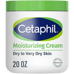 Cetaphil Moisturizing Cream, Face & Body Lotion Dry Sensitive Skin, 20oz | Fragrance-Free, Non-Comedogenic, Non-Greasy, Hydrates Very Dry Sensitive Skin, Dermatologist Recommended, 20 Oz Value Size