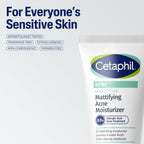 Cetaphil Gentle Clear Mattifying Acne Face Moisturizer, Salicylic Acid, 3oz | Salicylic Acid Moisturizer, Non-Comedogenic, Hydrates Sensitive Acne-Prone Skin, Oil Control, Gentle Skincare, 3 oz