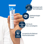 CeraVe Eye Repair Cream, Under Eye Cream for Puffiness and Bags, 0.5oz | Skin Care, Eye Cream, Hyaluronic Acid, Niacinamide, Marine Botanical Complex, Oil Free, Ophthalmologist Tested, Daily Use