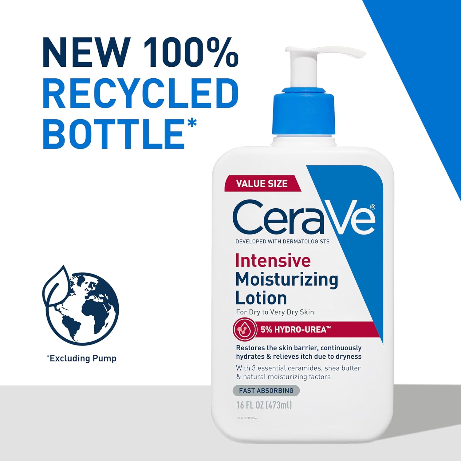 CeraVe Intensive Moisturizing Lotion, Shea Butter Body Lotion, 16oz | Skin Care, Relieves Signs Of Dry Skin with Hydro-Urea & Shea Butter In A Non-Greasy Formula For Rough, Tight and Itchy Skin