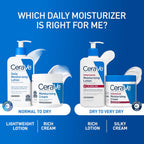 CeraVe Daily Moisturizing Lotion, Face and Body Lotion, Skin care, 19oz | Hyaluronic Acid, Lotion For Dry Skin, Skin Barrier Repair, Ceramide Moisturizer, For Men and Women, Fragrance Free, Oil-Free