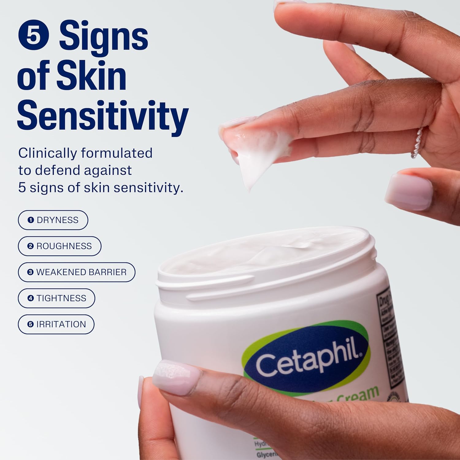 Cetaphil Moisturizing Cream for Sensitive Skin, Fragrance Free, 3 oz, 3 ct | Face & Body Cream, Dry To Very Dry Skin, Non-Comedogenic, Fragrance Free, Dermatologist Recommended, Value 3-Pack