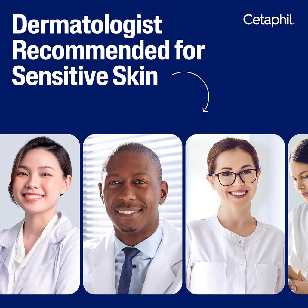 Cetaphil Moisturizing Cream for Sensitive Skin, Fragrance Free, 3 oz, 3 ct | Face & Body Cream, Dry To Very Dry Skin, Non-Comedogenic, Fragrance Free, Dermatologist Recommended, Value 3-Pack