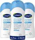 Cetaphil Ultra Gentle Refreshing Body Wash, Hypoallergenic, 16.9oz, 3ct | 3-Pack Value, Fragrance Free, Paraben Free, Hypoallergenic, Aloe Vera, Vitamin B5, Dry To Normal Skin, Dermatologist Tested