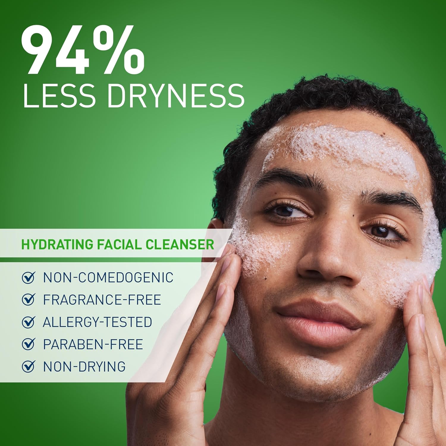 CeraVe Hydrating Cleanser with Hyaluronic Acid, Face Wash for Dry Skin,19oz | Skin Care For Men and Women, Daily Cleanser & Makeup Remover with Glycerin & Ceramides, National Eczema Association Certified