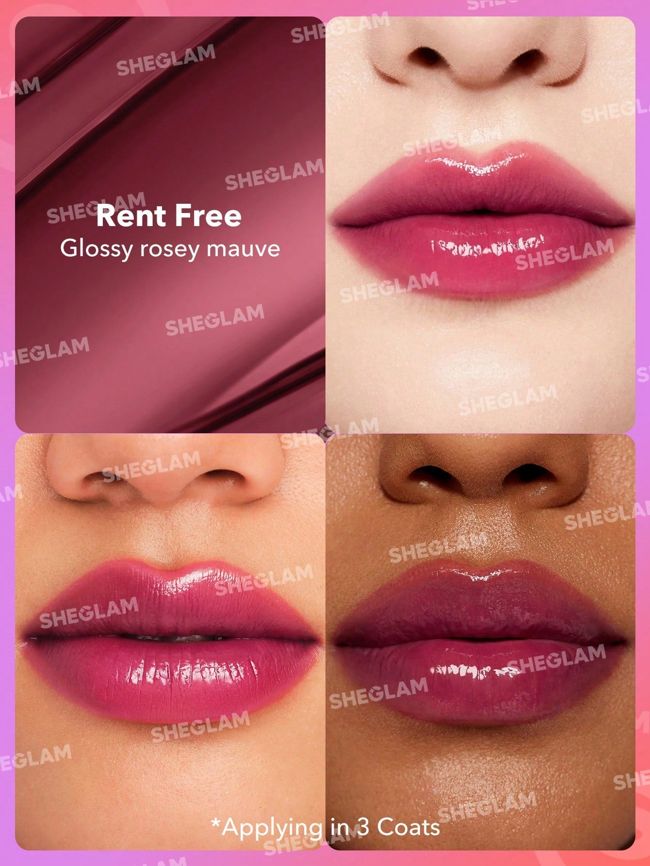 SHEGLAM Mirror Kiss High-Shine Lipstick
