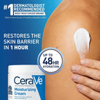 CeraVe Moisturizing Cream, Face Moisturizer & Body Cream, Skin care, 19oz | Hyaluronic Acid For Instant Hydration, Skin Barrier Repair, Ceramide Moisturizer, Fragrance Free, Non-Comedogenic, Daily Use