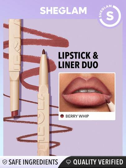 Sheglam GLAM 101 LIPSTICK & LINER DUO-