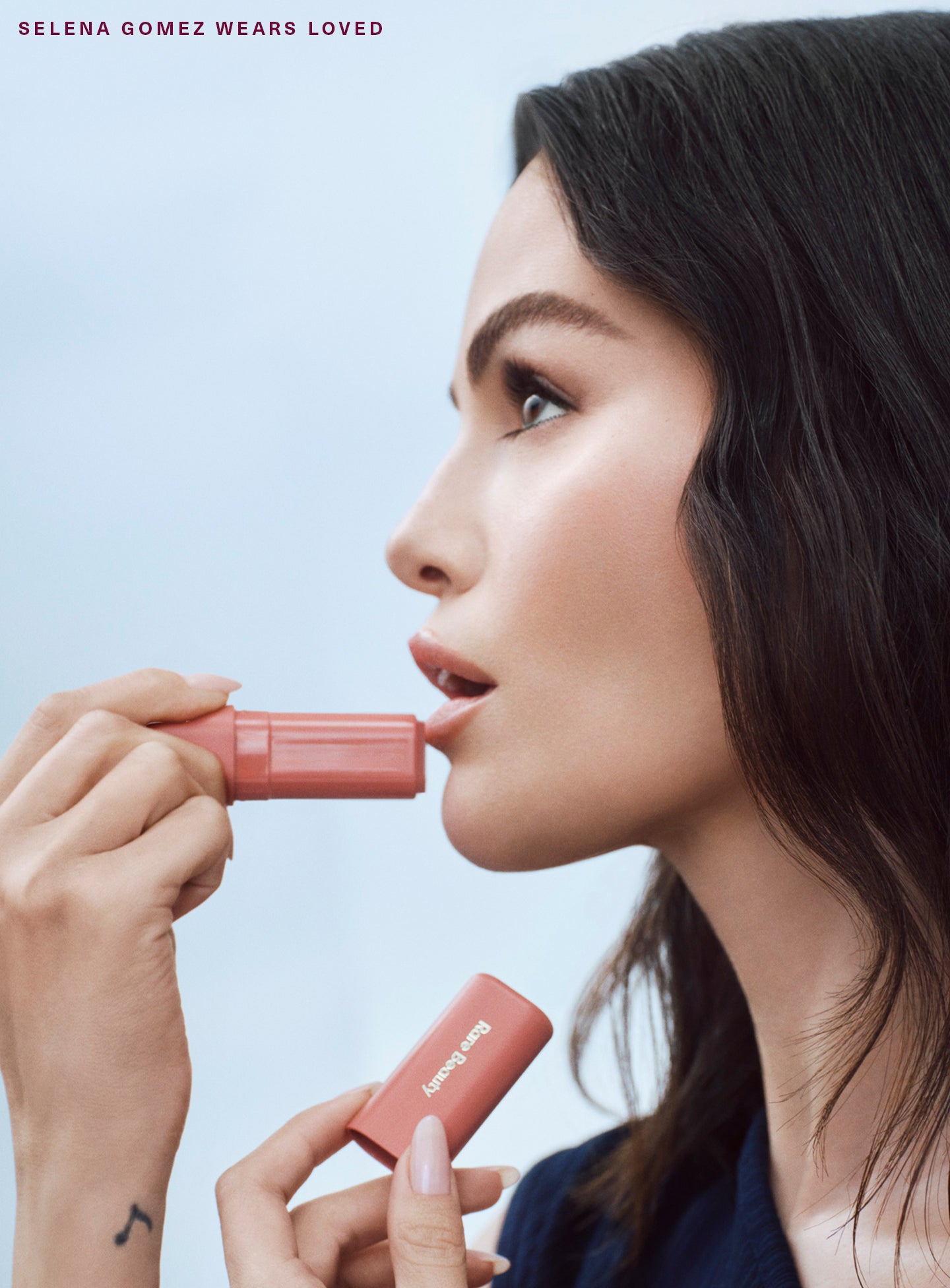 Loved| Selena Gomez wears shade Loved of Rare Beauty Find Comfort Lip Butter