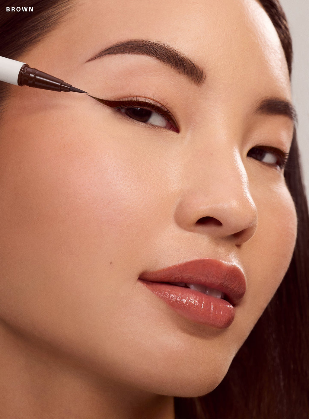 rare beauty Perfect Strokes Matte Liquid Liner - Brown