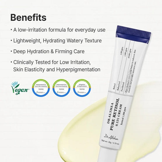 Dr. Althea - Pure Retinol 0.15% Cream - 20g - Image 3