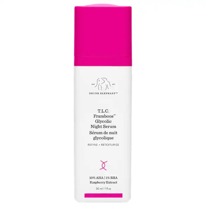 Drunk Elephant - T.L.C. Framboos Glycolic Night Serum - 30ml - Image 1