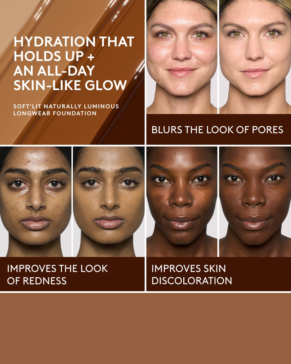 Soft'lit Naturally Luminous Longwear Foundation — 420