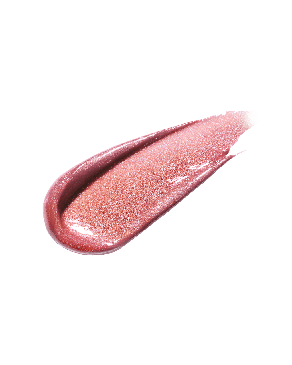 A smear of Gloss Bomb Universal Lip Luminizer in the shade  Candy Soda on a white background.