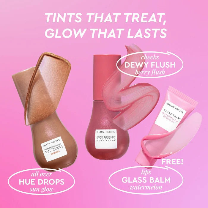 GLOW RECIPE - Best of Glow Hues Tinted Serum Cheek & Lip Set - Image 2