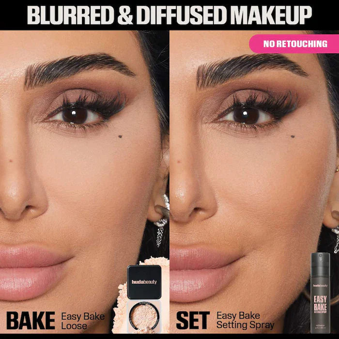 Easy Bake Blurring Setting Spray, 16-hour hold, matte finish. Image 5 of 9.
