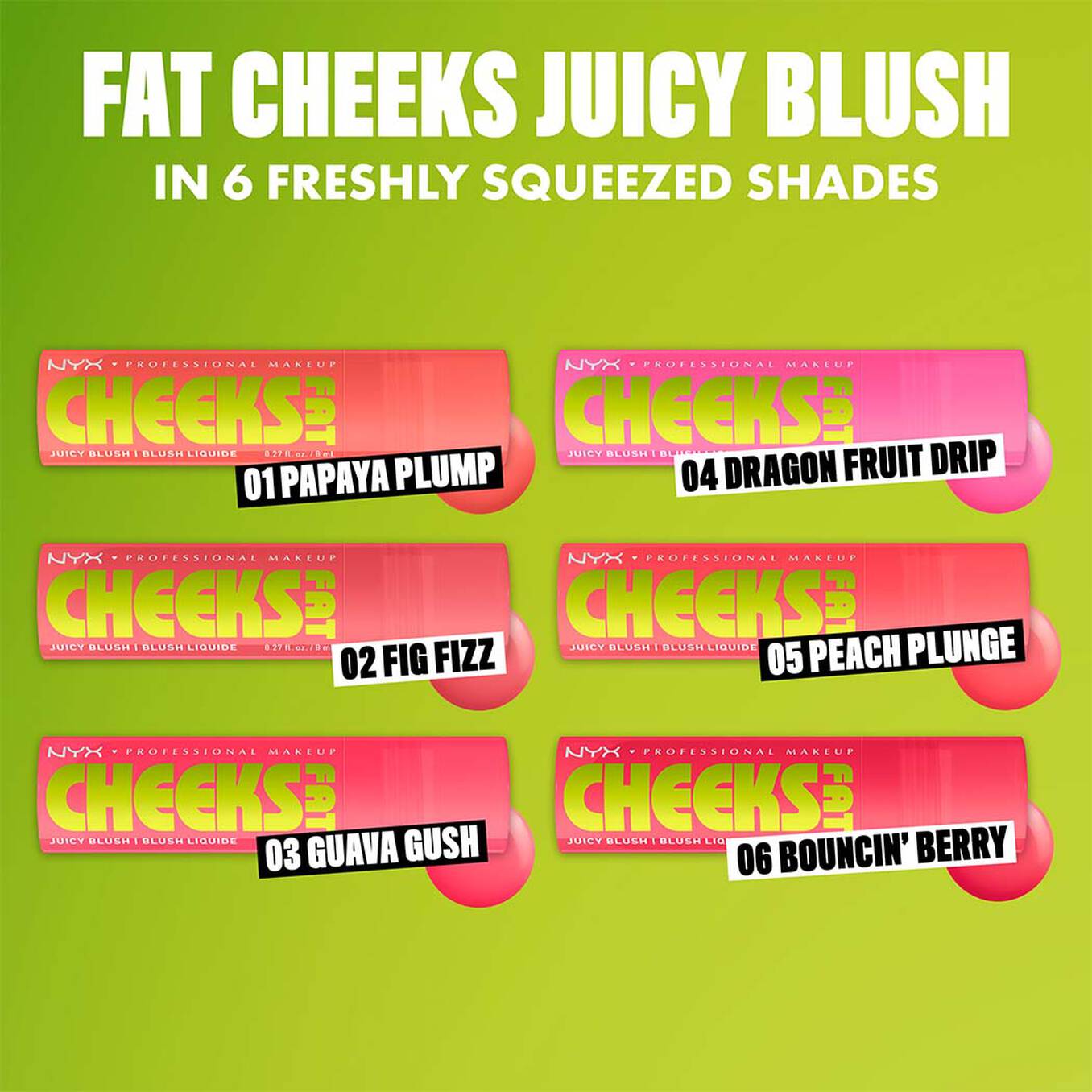 NYX FAT CHEEKS JUICY BLUSH - Image 13