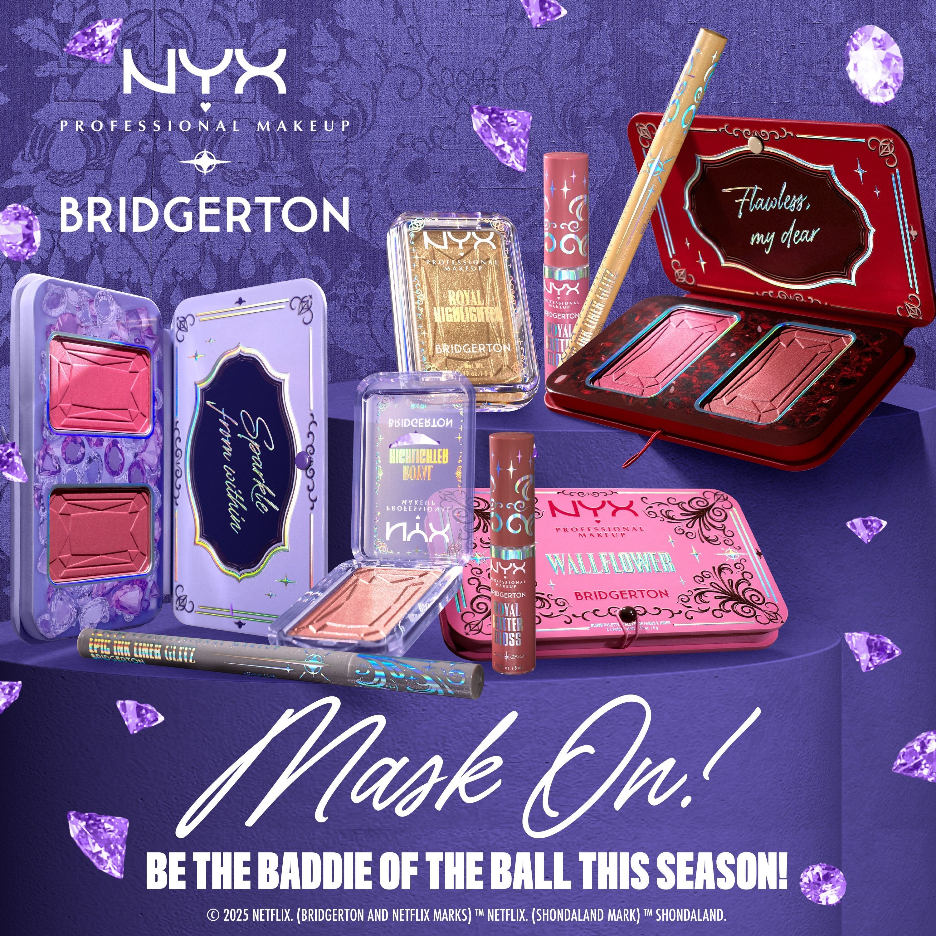 NYX BRIDGERTON ROYAL BLUSH PALETTE - Image 4