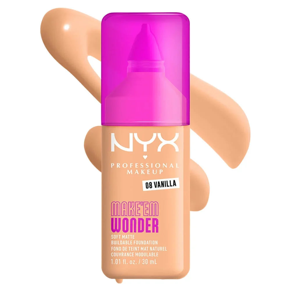NYX Make ’Em Wonder Soft Matte Foundation - Image 1