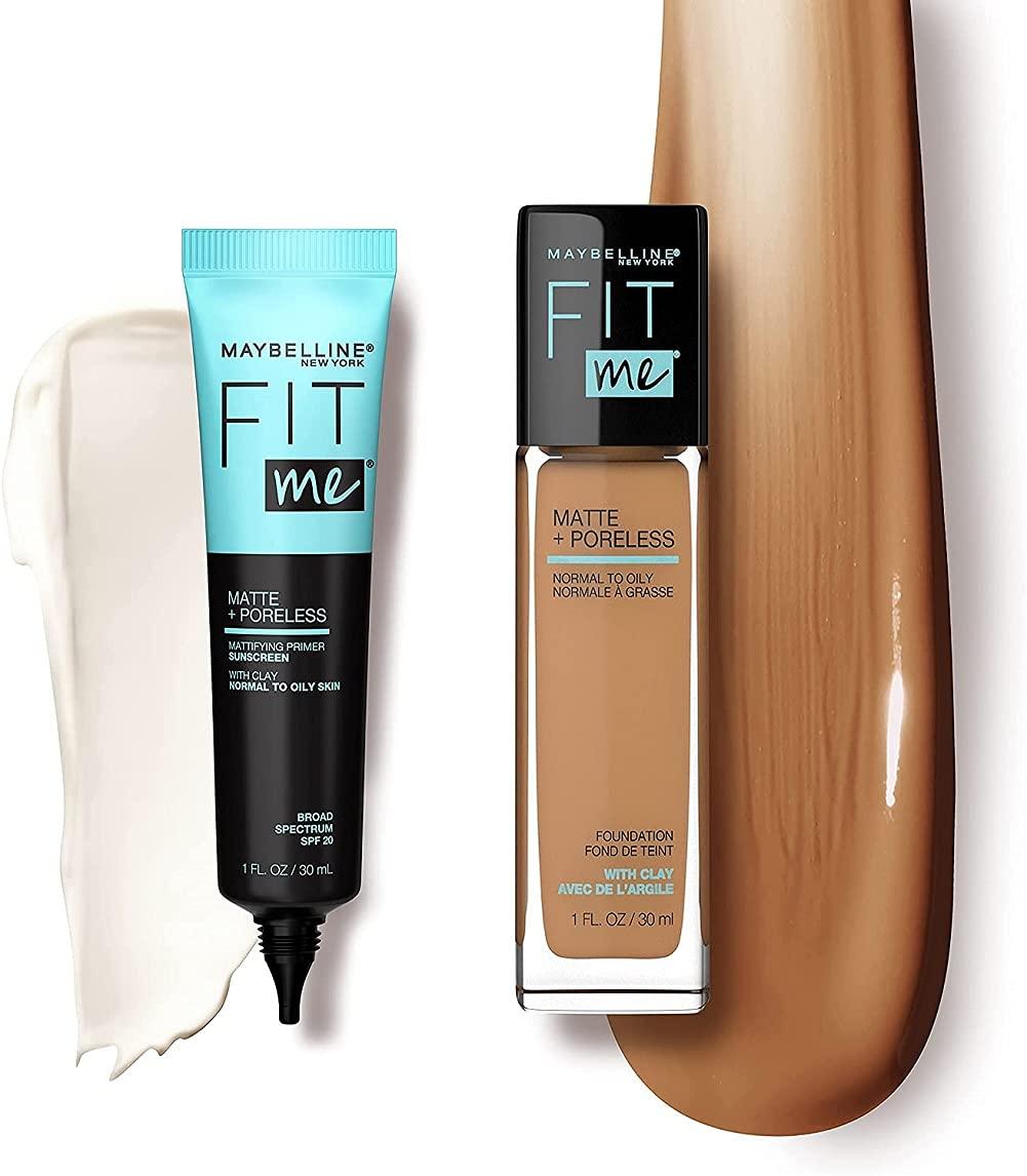 Maybelline New York Fit Me Matte + Poreless Mattifying Face Primer Makeup With Clay - Image 9